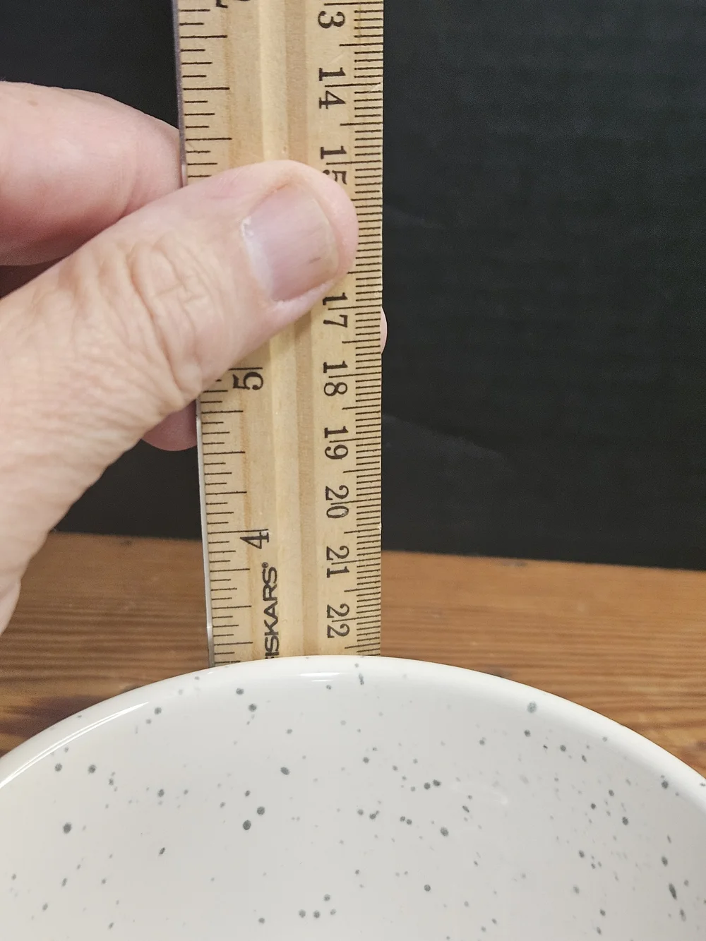 Rae Dunn White Speckled 'ICE CREAM' Ceramic Bowl